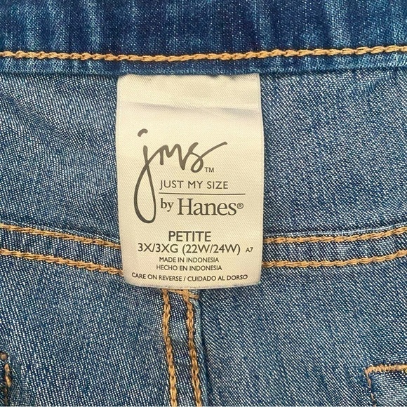 Just My Size Women’s Plus Size Petite 3X (22W/24W) Elastic Waist Pull-On Pant - Picture 5 of 6